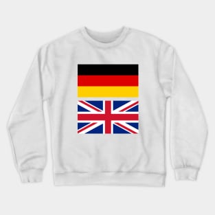 UK and Germany Flag Crewneck Sweatshirt